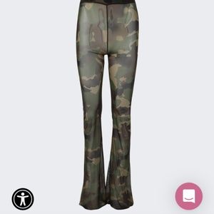 Heron Preston Camouflage Mesh Pants